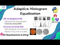 OPENCV - PYTHON Adaptive Histogram Equalization AHE CLAHE Coding Demo AHE drawbacks