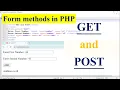 PHP script to demonstrate Form Data Handling using GET and POST methods Aparna Jagtap