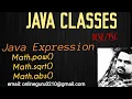 Java Expression Java Syntax Java lang Math