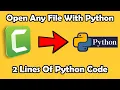 Python Tutorial OS Module - Open Any File With Python using OS module