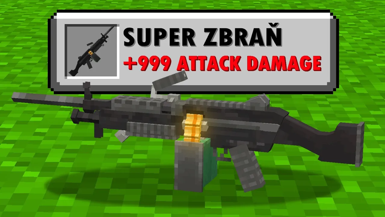 Přidal jsem Nové ULTIMÁTNÍ ZBRANĚ do Minecraftu
