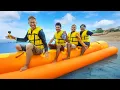 Download Lagu BANANA BOAT MAKES YOU DIZZY!! FIRST TIME RIDING A BANANA BOAT!!