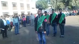 تحية العلم لمدرسة ملوى الثانوية الزراعية 