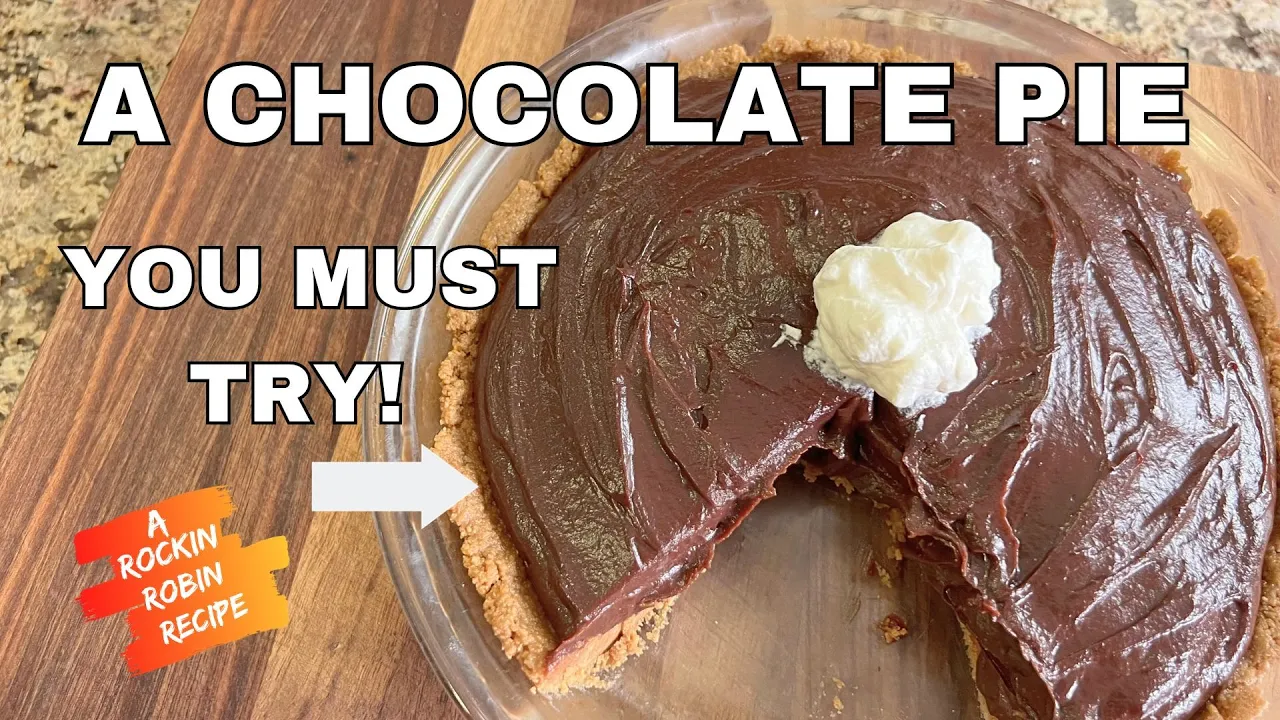 How to Make Decadent Hot Chocolate Pie with Peanut Butter Graham Cracker Crust