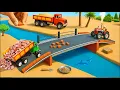 Download Lagu DIY Mini Truck Builds Brick \u0026 Metal Railing Bridge | Fun Construction Science Project