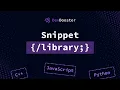 Snippet library