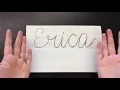 Cursive Name Creatures - Art Project