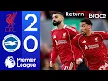 Lagu Liverpool vs Brighton 2-0 Highlights \u0026 Goals • Hugo Ekitike Brace  • Mo Salah Returns To liverpool 