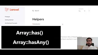 Laravel Helpers Array has vs Array hasAny How to check key exists in Array
