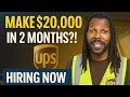 UPS Is Hiring Seasonal Drivers Now Make 20 000 in 2 Months Plus Mileage