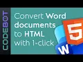 CodeBOT app Convert Word Docs to Structured HTML with one click