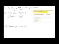 Determine if a Function is a Probability Density Function