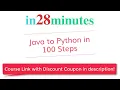 New Course - Java to Python in 100 Steps