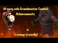 10 EASY solo Grandmaster combat achievements - Ironman friendly