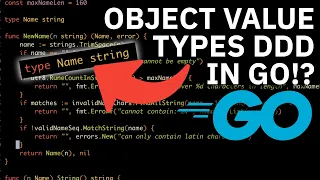 Object Value Types in Go Domain Driven Design