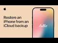 How to restore your iPhone from an iCloud backup Apple Support