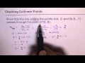 Show that the points are Collinear