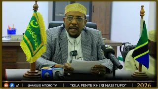 BREAKING NEWS: UJUMBE KWA WOTE: HAKUNA KUPOA AMERUDI TENA KAIMU SHEIKH WA MKOA WA DSM  SHEIKH ABBAS