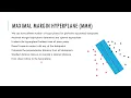 Support Vector Machine Classifier Maximal Margin Hyperplane Support Vectors Kernel Sample Code