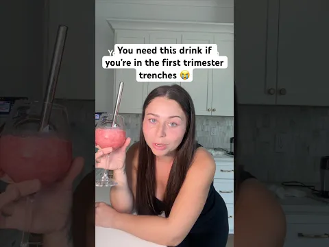 This drink literally saved me in the first trimester 😭 #firsttrimester #pregnant  #pregnancy