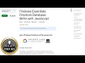 Firebase Essentials Firestore Database Write with JavaScript
