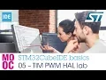STM32CubeIDE basics - 05 TIM PWM HAL lab