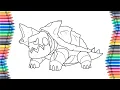 Coloring Drednaw Pokemon