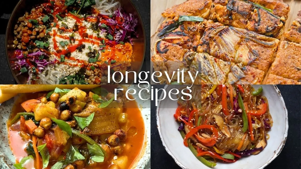 4 Longevity Recipes--Foods That Help You Live Longer.