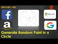 Generate Random Point in a Circle LeetCode 478