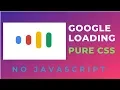 Google Loading Animation Pure CSS How to create google loading animation