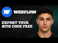 Webflow How to Export Your Site s Code for Free Quick Easy Guide