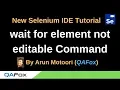New Selenium IDE - Part 81