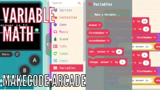 Variable Math in MakeCode Arcade