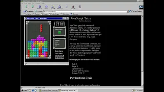 JavaScript Tetris 1998 Netscape
