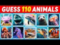 Guess 110 SEA ANIMALS in 3 seconds EASY to IMPOSSIBLE