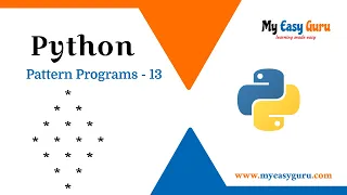Pattern Program 13 Python Pattern Programs in Hindi Python in Hindi