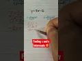 How to find x and y intercepts