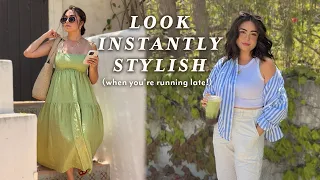 10 Easy Ways to LOOK STYLISH when you're RUNNING LATE β°ππ»ββοΈ