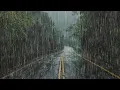 Download Lagu Rain noises for sleep - Heavy Rain on Road \u0026 Thunder for Sleep Quickly, Relax, Relieve Insomnia
