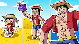 I Survived 100 DAYS As LUFFY From ONE PIECE In HARDCORE Minecraft 