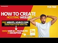 Create Hosting Website for FREE with Source Code Step-by-Step Guide