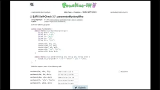 Java Practice It 3 7 parameterMysteryWho method basics
