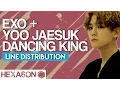 Yoo Jaesuk  x EXO - Dancing King Line Distribution (Color Coded)
