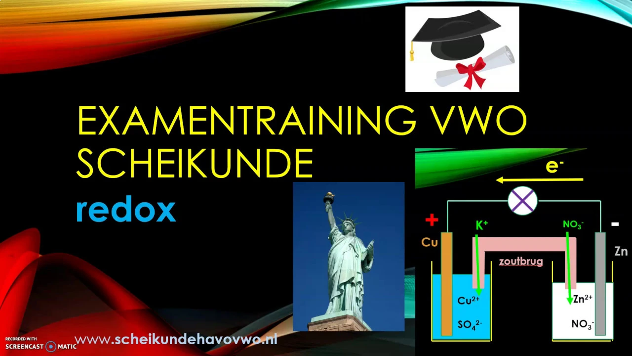 overzicht vwo  scheikunde redox