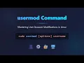 Linux usermod Command Modify User Accounts Like a Pro