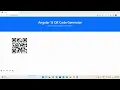 Angular 15 QR Code Generator Working Example