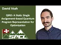 QIRO A Static Single Assignment-based Quantum Program Representation for Optimization