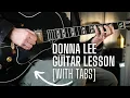 Lagu How to Play DONNA LEE - Guitar Lesson with Tabs