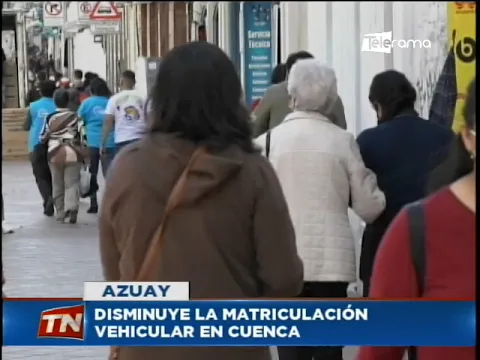 Disminuye la matriculación vehicular en Cuenca