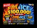 LIVE HUGE Wisconsin Lottery Scratch-Offs 100 000 FIRE ICE BIG WIN HUNT